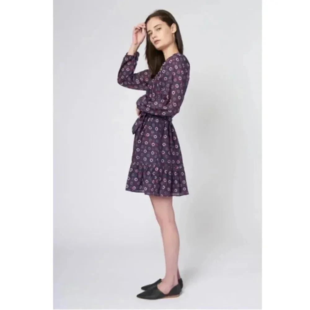 Xirena Jia Dress Navy Rouge -sz M - Picture 2 of 14
